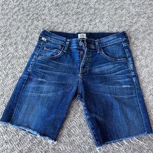 Citizens Of Humanity Indigo Denim Shorts